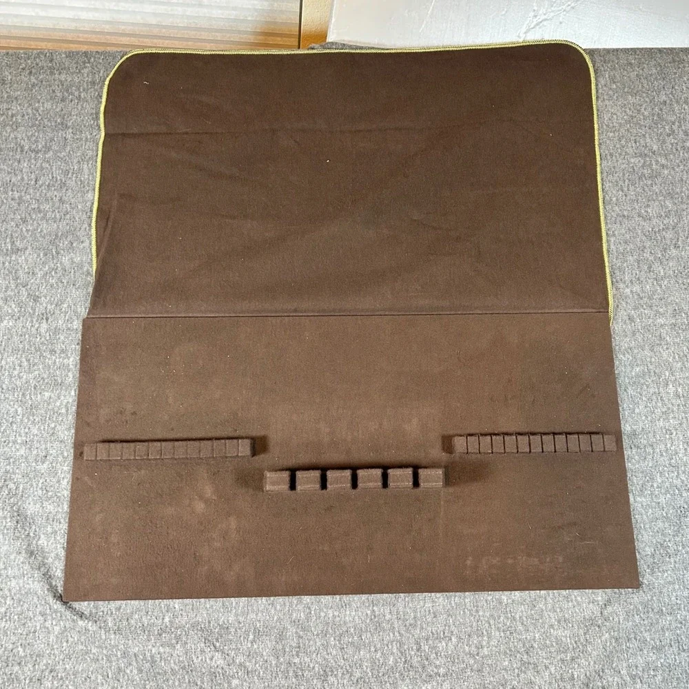 Bernhardt Silverware Storage Case Brown Felt‎ Lined Furniture MCM Drawer Liner